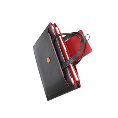 Laptopveske Universal Passer for 14-tommers bærbare datamaskiner Svart+rød