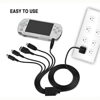 5in1 USB-kabel kompatibel med Nintendo Wii U / 3DSXL / 3DS