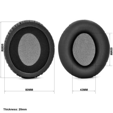 Erstatningsøreputer for KRK KNS6400 KNS8400