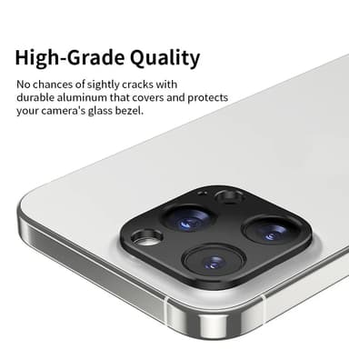 Kameralinsedeksel i metall for iPhone 15-serien iPhone 15 Pro/iPhone 15 Pro Max