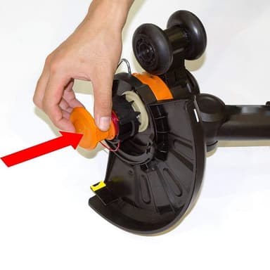3-pack trådsnelletrekk til Worx WA0010 gresstrimmer Oransje