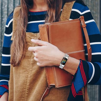 Klokkebånd i rustfritt stål for Fitbit Charge 5 Charge 6 Sølv
