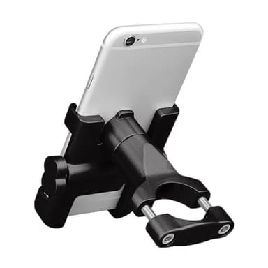 Mobiltelefonholder i aluminium for motorsykkel - for enheter på 6-10 cm