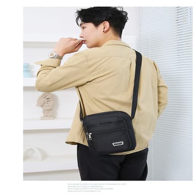 Nylon Crossbody-veske for menn Seks glidelåser