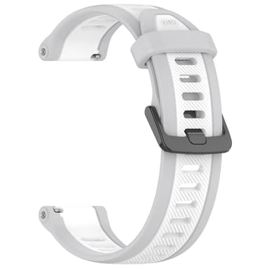 20mm silikonarmbånd for Samsung/Garmin/Venu/Vivomore Hvit