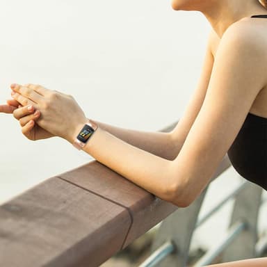 Klokkebånd i rustfritt stål for Fitbit Charge5/6 Rose gull