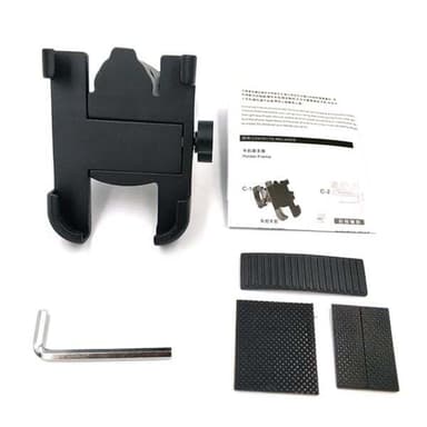 Mobiltelefonholder i aluminium for motorsykkel - for enheter på 6-10 cm