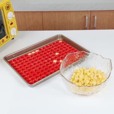 Mini stekepanne for småkaker og sjokolade Rød