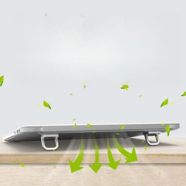 2-Pack Mini Metal Laptop Stand Sølv