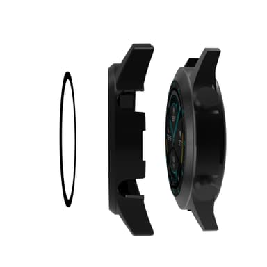 Veske med skjermbeskytter til Huawei Watch GT2 46 mm Sort