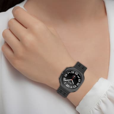 Silikonklokkerem for Samsung Watch Ultra 47mm Sort