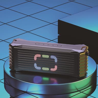 Bærbar Bluetooth-høyttaler Sort