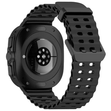 Silikonklokkerem for Samsung Watch Ultra 47mm Sort