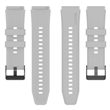 Silikonklokkebånd for Huaiwei Watch 4 Pro/GT4 46mm/GT 3/GT2 Pro/Watch Ultimate Lysegrå