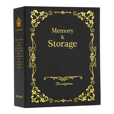 Fotoalbumbok for 6-tommers bilder Sort