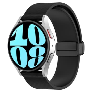 Magnetisk klokkebånd for 20 mm Garmin/Huawei/Samsung Galaxy Watch Sort