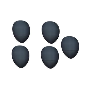 Finger Puff mini sminkesvamper 5-pakning Sort