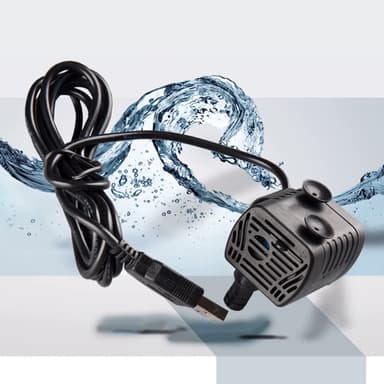 Nedsenkbar pumpe for fontener med 0,4-1,5 m løft 180L/H 5V