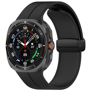 Klokkereim med magnetspenne, Samsung Watch Ultra 24mm Sort