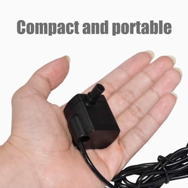 Nedsenkbar pumpe for fontener med 0,4-1,5 m løft 180L/H 5V