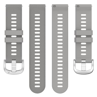 20 mm universal klokkerem i kryssmønster for Samsung, Garmin, Huawei Grå