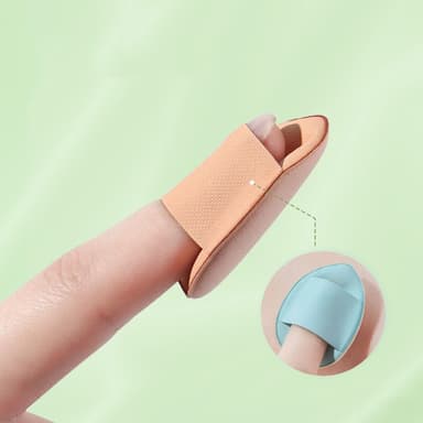 Finger Puff mini sminkesvamper 5-pakning Sort