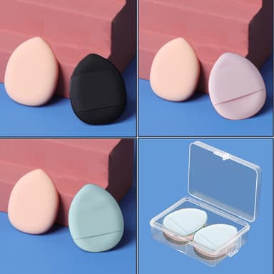 Finger Puff mini sminkesvamper 5-pakning Sort