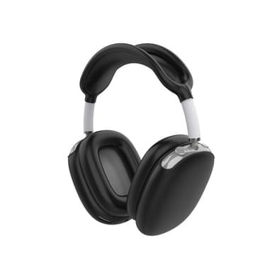 Silikonbeskyttelse for AirPods Max hodetelefoner og bøyle Sort