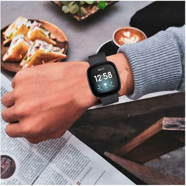 Fitbit Versa 3 / Sense armbånd i rustfritt stål