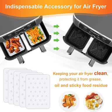 Engangs Air Fryer papirforinger 50-pak Lysebrun