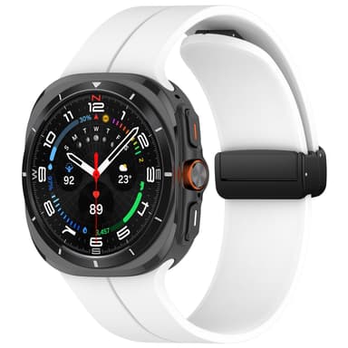 Klokkereim med magnetspenne, Samsung Watch Ultra 24mm Hvit