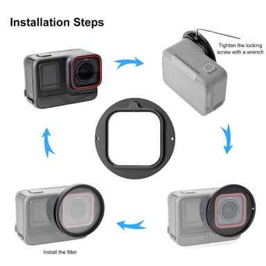 Kameralinseadapterringsett for Insta360 Ace Pro