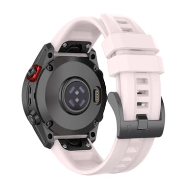 Silikonklokkerem for Garmin Quatix 7 Pro 22mm Rosa