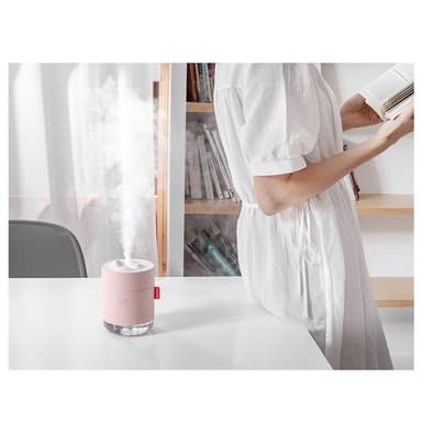 500ml luftfukter med stille drift, automatisk avstenging Rosa