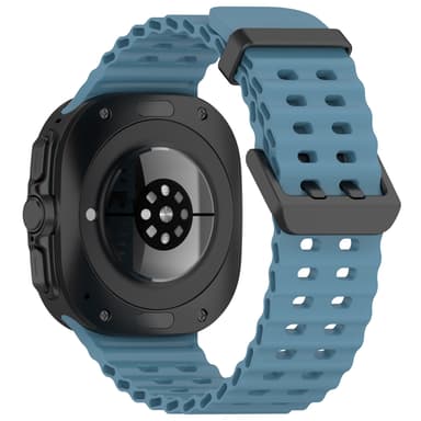 Silikonklokkerem for Samsung Watch Ultra 47mm Lyse blå