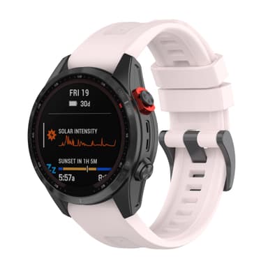 Silikonklokkerem for Garmin Quatix 7 Pro 22mm Rosa