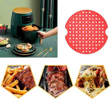 Air Fryer Food silikon Rød