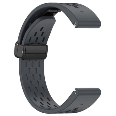 22 mm silikonstropp for Garmin Epix Pro 47 mm/Fenix 7/Fenix 7 Pro Mørk grå