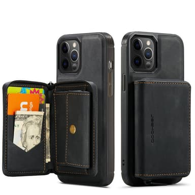 Magnetisk lommebokveske med kortholder for iPhone 15-serien iPhone 15 Pro