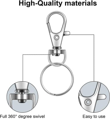 120-pack metall nøkkelring Bronse