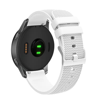 Silikonklokkerem for Garmin Vivoactive 4 18mm Hvit