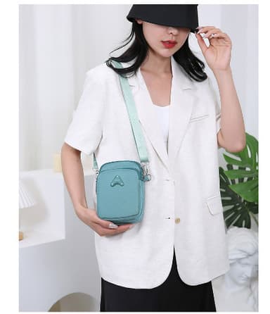 Crossbody telefonveske for kvinner Blå