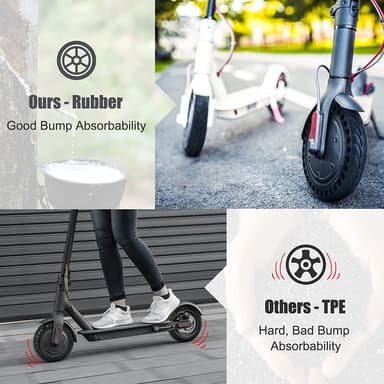 2-pakning med punkteringsfrie dekk for Xiaomi elektriske scootere