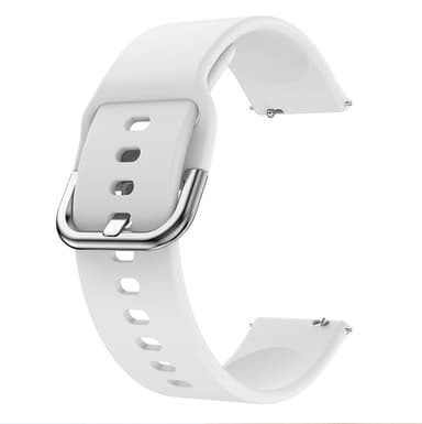 20 mm silikonarmbånd til Garmin/Vivomore Hvit