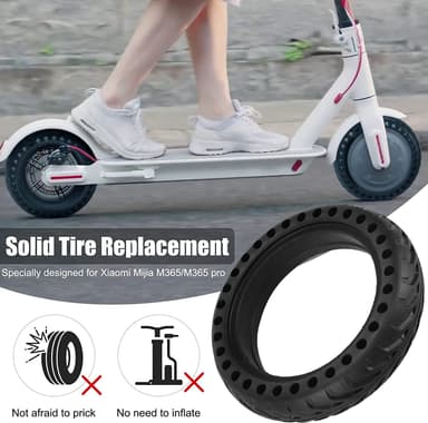2-pakning med punkteringsfrie dekk for Xiaomi elektriske scootere