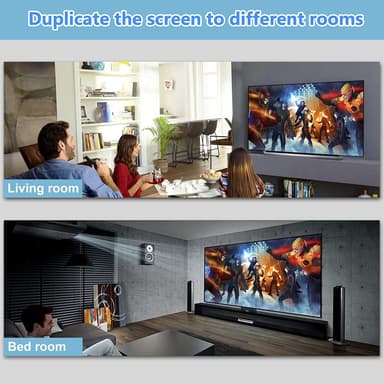 4K HDMI splitter 1 inngang / 2 utganger Sort