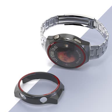 Huawei Watch 4 Pro PC-deksel med skjermbeskytter - Svart