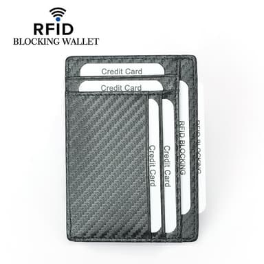 Kredittkortveske med RFID-beskyttelse Sort