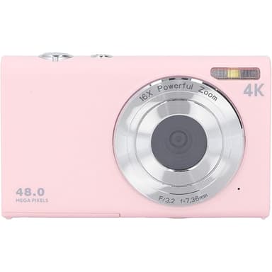 Digitalkamera 48MP 2,7K FHD 16X digital zoom 2,88"" skjerm Rosa