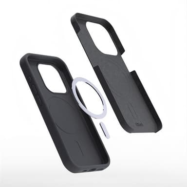 Etteri silikonetui med MagSafe for iPhone 16 Pro Max - Svart